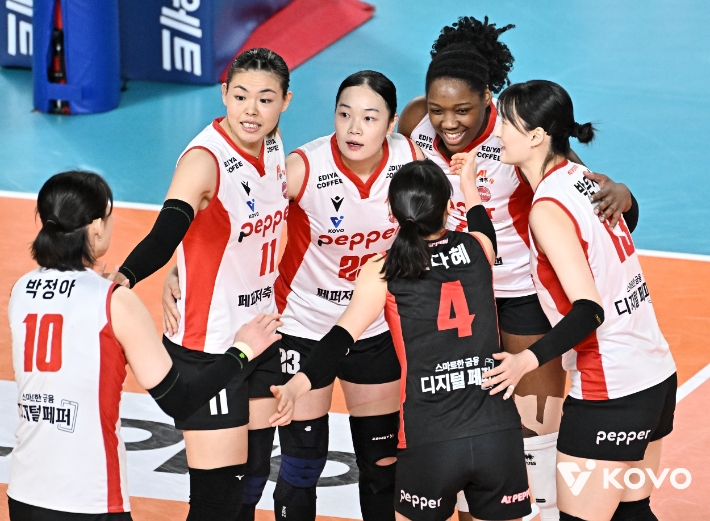 페퍼저축은행 승리. 한국배구연맹