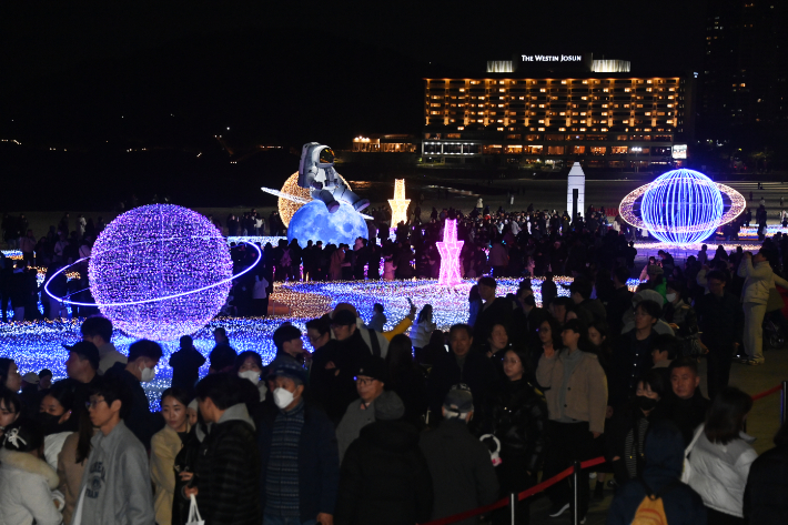 2025 해운대빛축제 모습 해운대 구청 제공