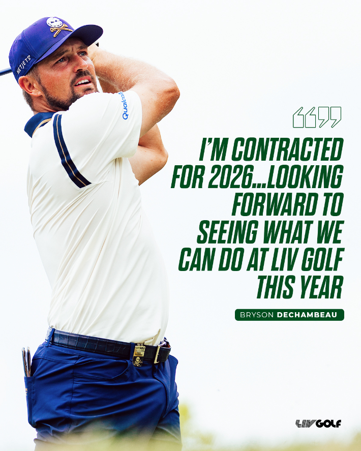 브라이슨 디섐보. LIV 골프 X