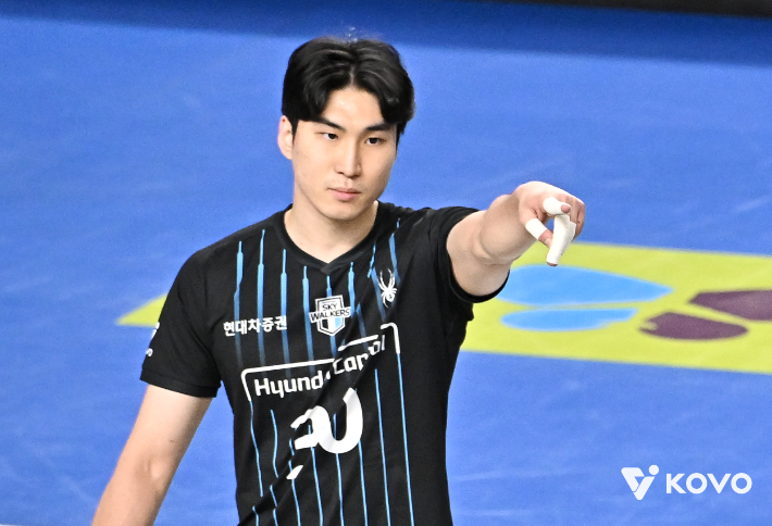 현대캐피탈 신호진. 한국배구연맹