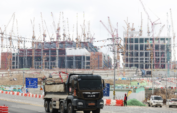 용인반도체클러스터 공사현장. 연합뉴스