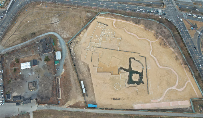 구황동 원지 항공 전경. 경주시 제공