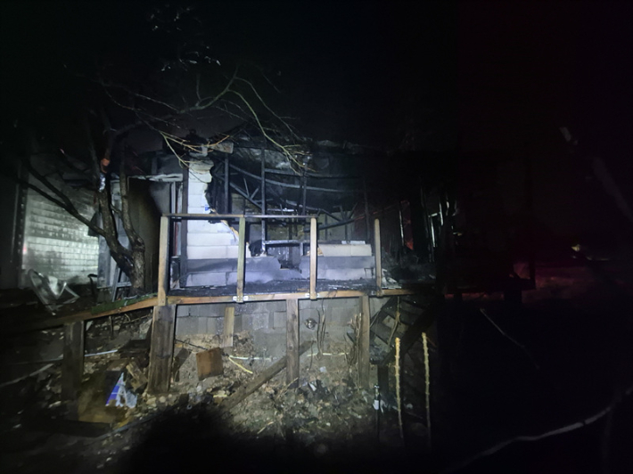 화재 진화 후 모습. 충남 당진소방서 제공