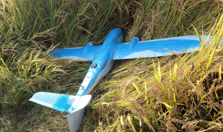 사진은 북한이 주장한 개성시 장풍군에 추락된 한국 무인기. 연합뉴스