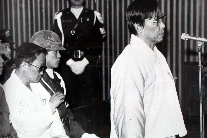 박정희 전 대통령을 피살한 김재규 전 중앙정보부장(오른쪽). 연합뉴스