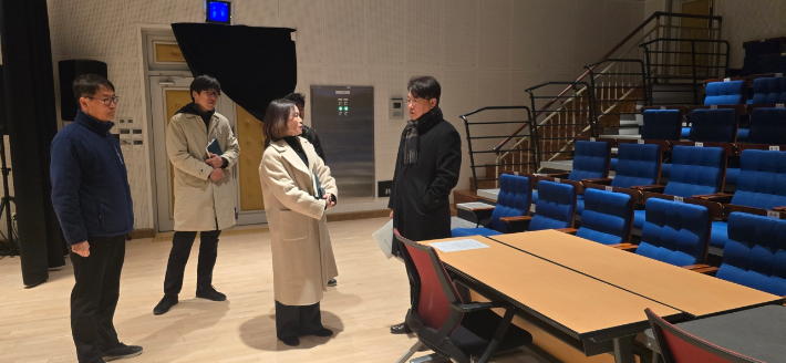 밀양아리나 꿈꾸는예술터 운영 현황 점검. 밀양시 제공 