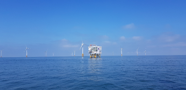 서남권 해상풍력 실증단지. 고창군 제공