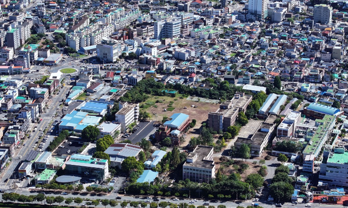 옛 밀양대학교 전경. 밀양시 제공