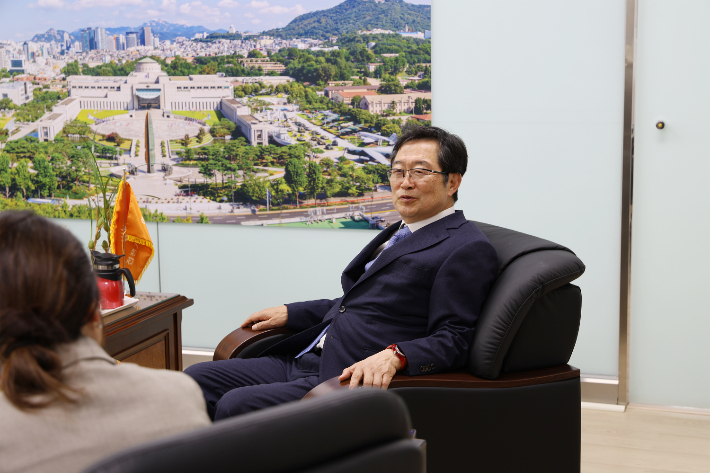 백승주 전쟁기념사업회장. 전쟁기념사업회 홈페이지 캡처