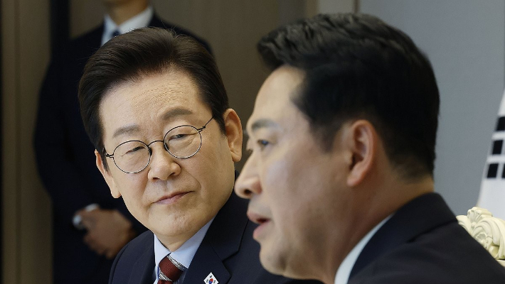 이재명 대통령과 장동혁 국민의힘 대표. 연합뉴스