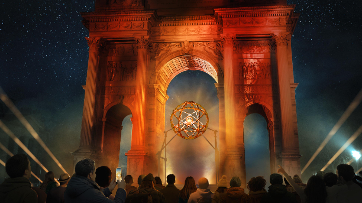 2026 밀라노·코르티나담페초 동계올림픽 성화대. 동계올림픽 조직위원회 제공