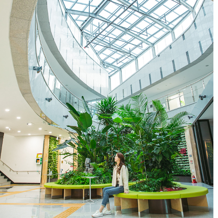 금강송에코리움 내부. 울진군 제공