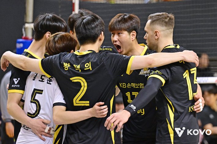 KB손해보험 승리. 한국배구연맹