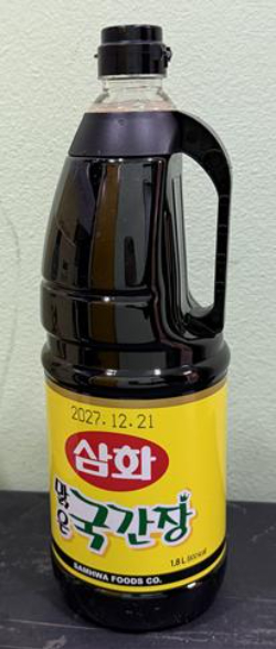 삼화맑은국간장. 식약처 제공