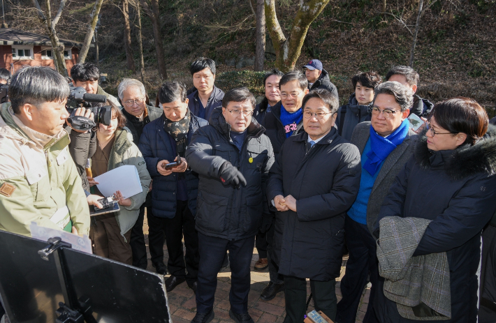 김성환 기후에너지환경부 장관이 우치동물원을 방문한 모습. 광주광역시 제공