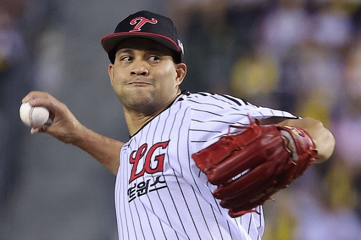 LG 에이스 치리노스. 연합뉴스