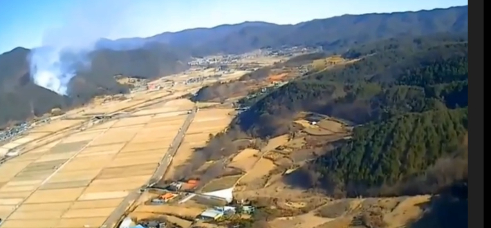 경주 산불 현장. 경북소방본부 제공