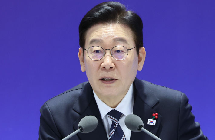 발언하는 이재명 대통령. 연합뉴스