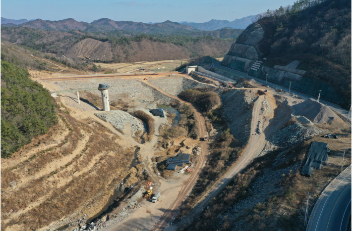 농업생산기반시설 정비-강진 월남지구 농촌용수개발사업. 전라남도 제공