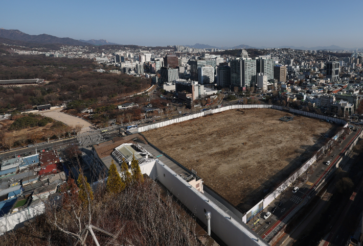 서울 종묘와 세운4구역. 연합뉴스