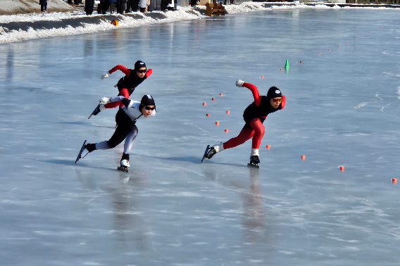 '2026 교육감배 빙상대회'가 지난 23일 철원군 실외빙상경기장에서 열렸다. 강원교육청 제공