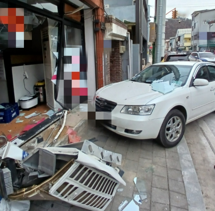 사고 현장. 단양소방서 제공