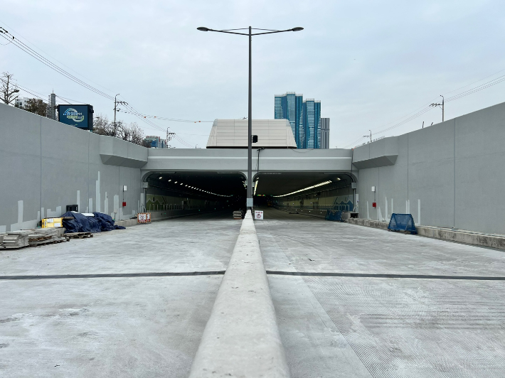 부산북항 재개발 배후도로 지하차도. 부산지방해양수산청 제공