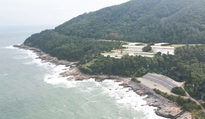 이기대예술공원 퐁피두센터 분관 조감도. 부산시 제공