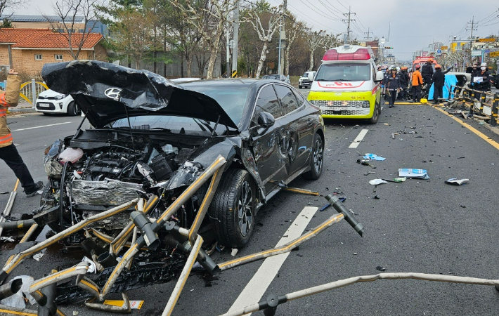 사고 현장. 청주동부소방서 제공