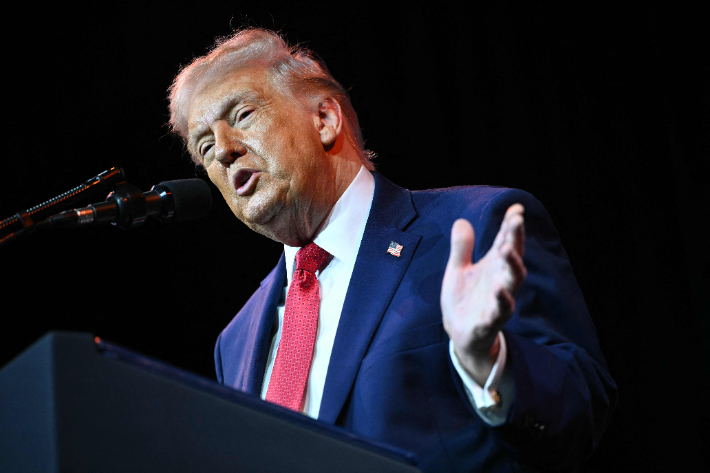 발언하는 도널드 트럼프 미국 대통령. 연합뉴스