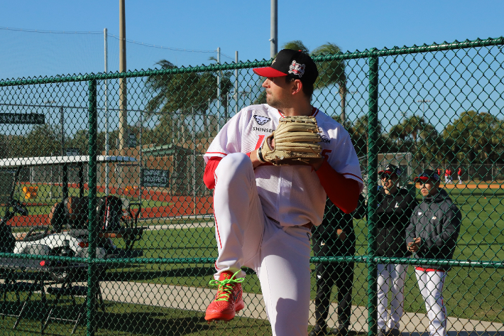 앤서니 베니지아노의 투구 모습. SSG 제공