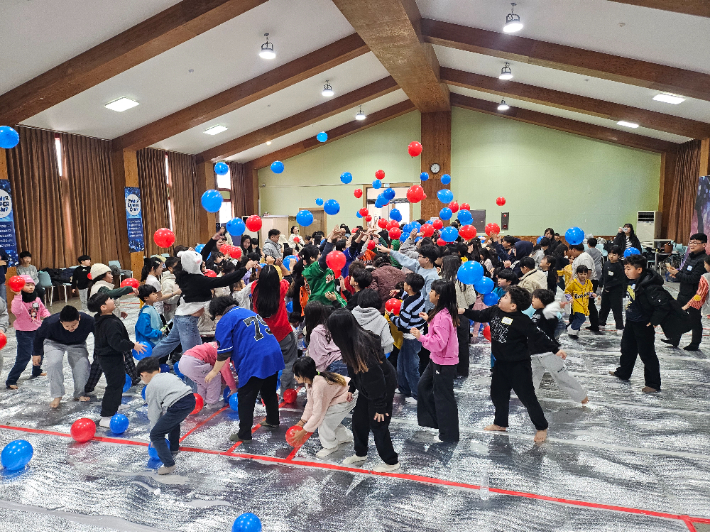 코로나 이후 2025년 다시 시작된 제13회 제주어린이 연합겨울 캠프. 김미현 집사 제공