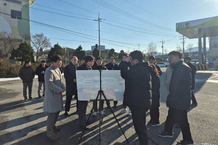 수소배관망 국산화와 실증기술 개발 테스트베드 공모 현장평가. 충북도 제공