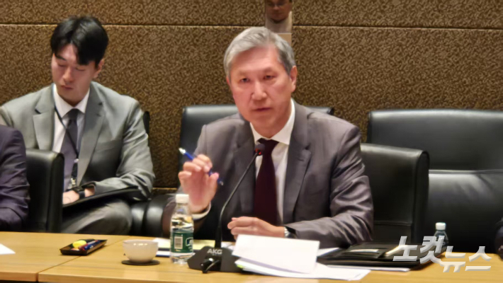 노재헌 주중 한국대사. 베이징 특파원 공동취재단