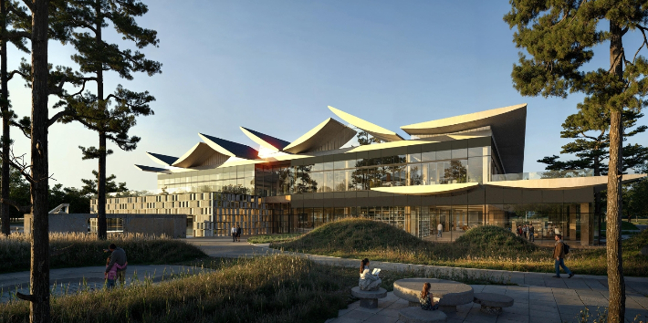 경주시에 들어서는 복합문화도서관(가칭) '경주서화'. 경주시 제공