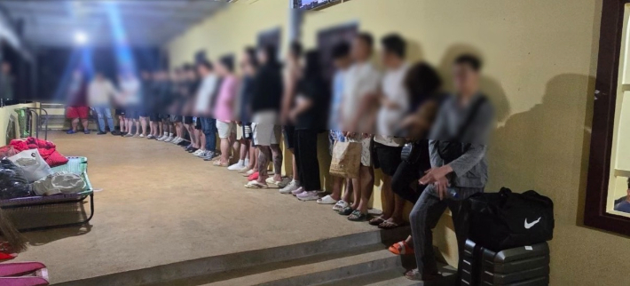 포이펫 범죄 조직 검거 모습. 충남경찰청 제공