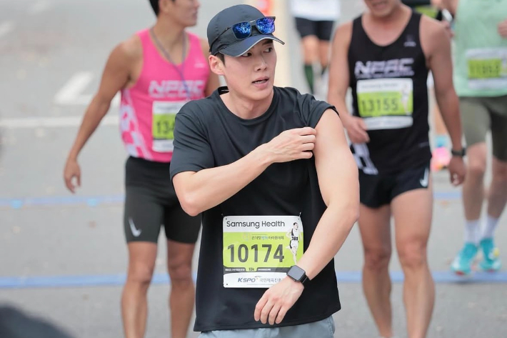 역주를 펼친 KBSN 김재형 아나운서. 김 아나운서 제공