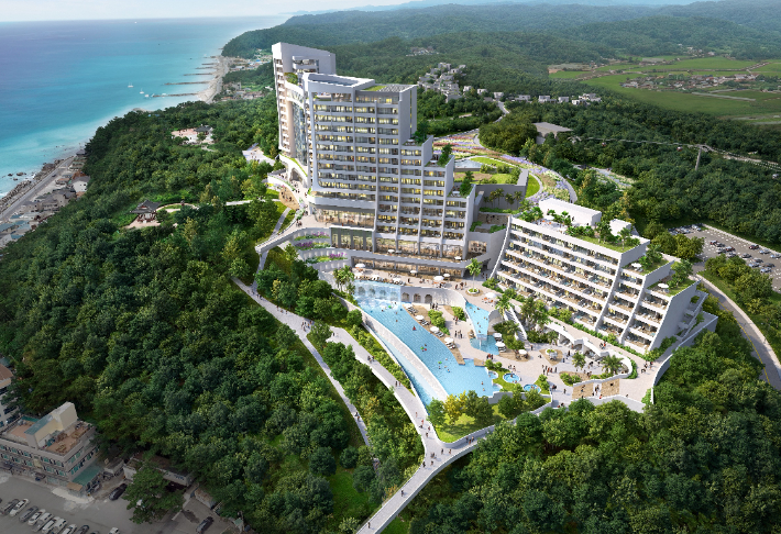 울진 오션리조트 조감도. 울진군 제공