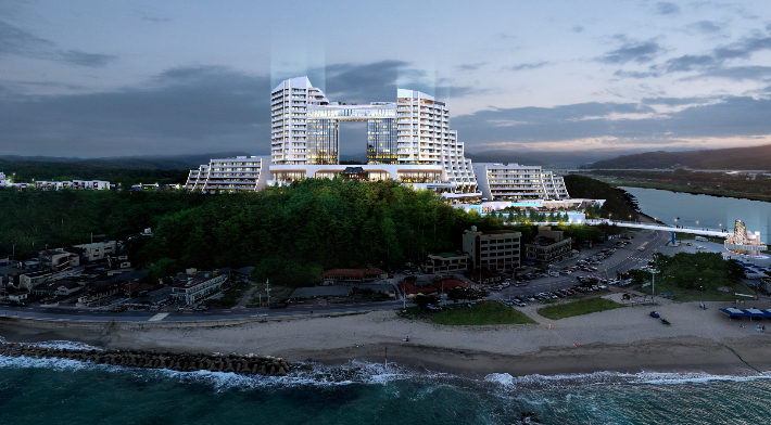 울진 오션리조트 조감도. 울진군 제공