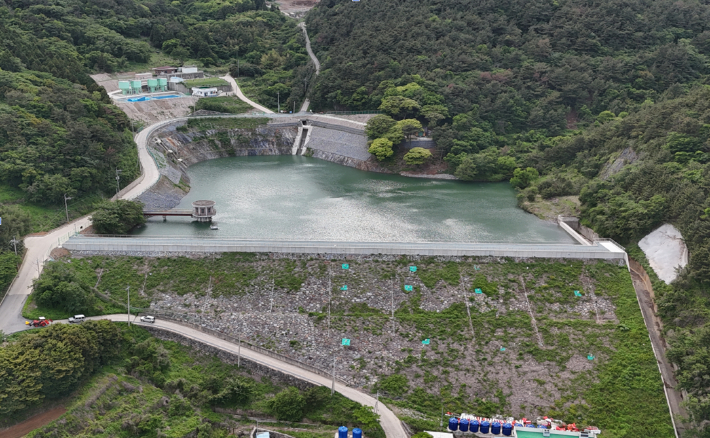 통영 욕지댐. 경남도청 제공 