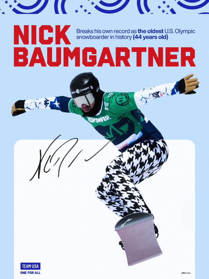 닉 바움가트너. 미국 스노보드 대표팀 인스타그램