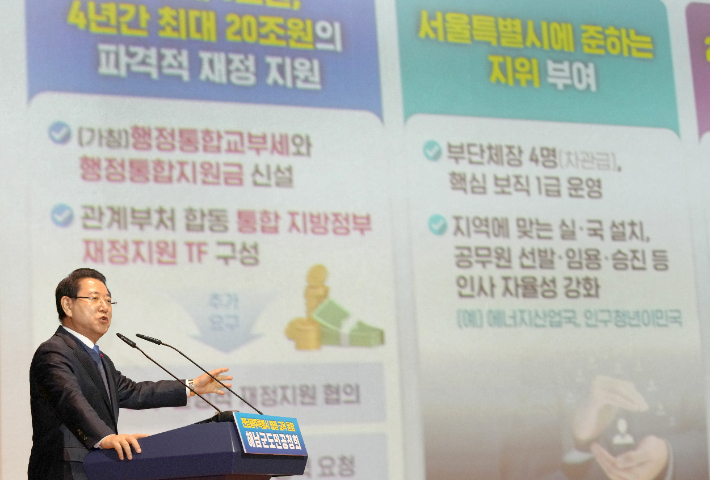 [기자 수첩] 김영록 전남지사, 통합시장 제3 후보 출마는 "희망 사항"