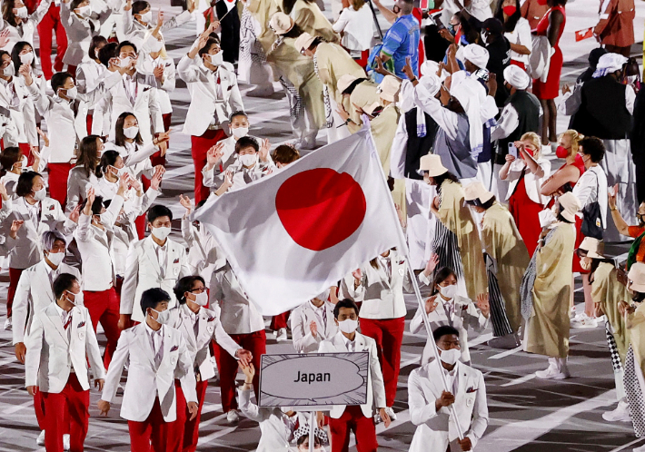 일본 올림픽 선수단. 일본올림픽위원회(JOC) 홈페이지 캡처
