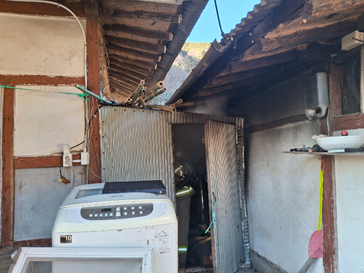 영덕 달산면 단독주택 화재. 경북소방본부 제공