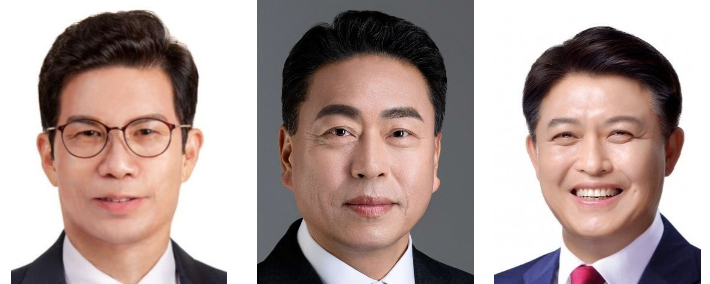 김광일, 조주홍, 이희진(왼쪽부터). 자료사진