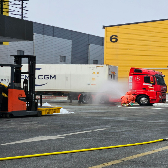 누출 현장. 음성소방서 제공