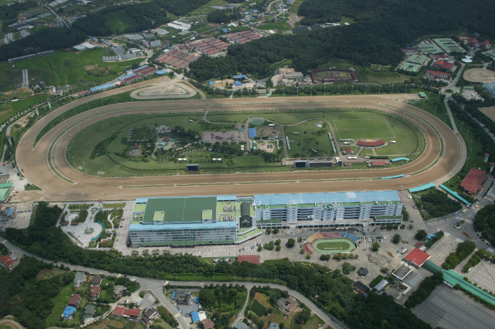 과천 경마장 전경. 과천시 홈페이지 캡처