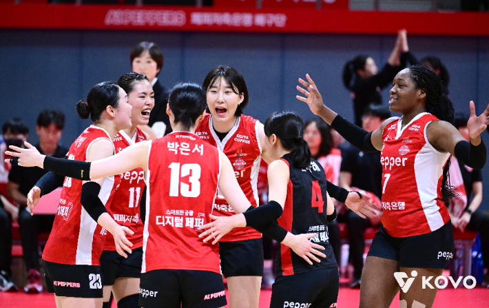 페퍼저축은행 승리. 한국배구연맹