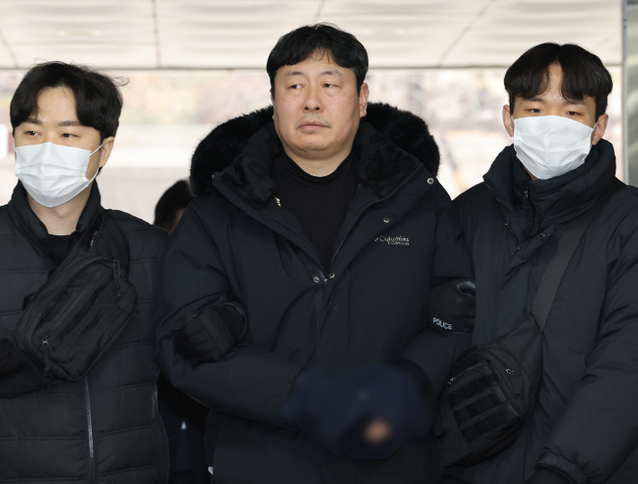 세종호텔 '복직농성' 고진수 지부장. 연합뉴스