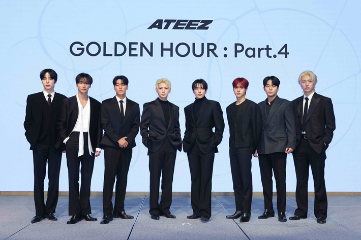 에이티즈의 미니 13집 '골든 아워 : 파트 4'는 내일(6일) 오후 2시에 발매된다. KQ엔터테인먼트 제공